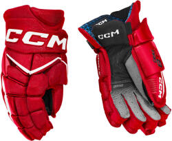 CCM JetSpeed FT8 Pro Red/White Junior Hokikesztyűk 12 hüvelyk