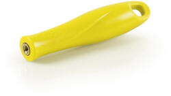 IGEAX élelmiszeripari menetes nyél, sárga, 12cm, cső- és üvegtisztító flexibilis hosszabbító szárhoz (1040Y)