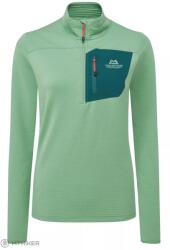 Mountain Equipment Lumiko Zip női pulóver, zuzmózöld/D kékeszöld (XL)
