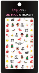 Marilynails MN 3D Öntapadó körömmatrica - MN-09