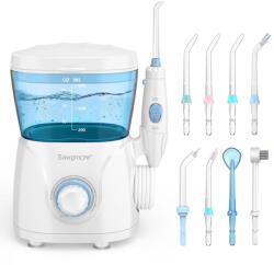 Sawgmore Irigator oral electric Sawgmore cu 10 niveluri de presiune si 8 duze, ata dentara profesionala pentru curatarea Zan, rezervor de apa de 600 ml, perfect pentru familie (166) Irigator oral