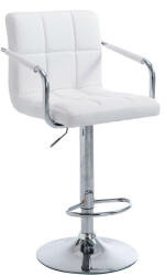  Lucy V2 Bárszék - Fehér-Króm - Kartámasszal