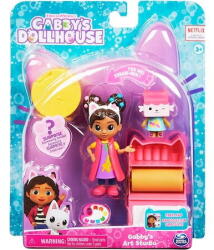 Spin Master Set 3 figurine interactive Spin Master, Gabby's Dollhouse Art Studio cu accesorii, 3 ani+ (20130493) - vexio Figurina
