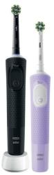 Oral-B Електрически четки за зъби Oral B OB VIT PRO BL+LIL 6/8/6, 2бр. , 3 режима на почистване, Sensitive Plus, таймер, черна+лилава (OB VIT PRO BL+LIL 6/8/6)
