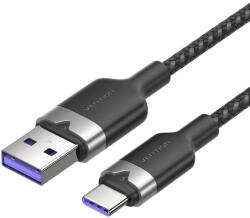 Vention Cablu pentru incarcare si transfer de date Vention CTOBH USB/USB-C, 6A, 2m, Negru (CTOBH)