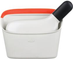 Oxo Комплект лопатка и четка за почистване good grips 19 см, бял, пластмаса, oxo (oxo1334280)