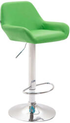 Bárszék - Zöld Műbőr - Állítható Magasság