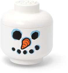 LEGO® Cutie depozitare L cap minifigurină LEGO - Om de zăpadă (40320823) - brickdepot