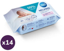 Canpol Babies Nedves törlőkendő 99% víztartalommal (14x60 db)