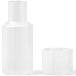 ferm LIVING Vízkaraffa RIPPLE 500 ml, üveggel, fehér, üveg, kemény LIVING (FERM1104269326)