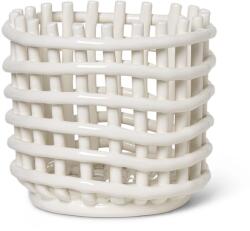 ferm LIVING Gyümölcskosár 16 x 14, 5 cm, fehér, kerámia, kemény LIVING (FERM110073202)