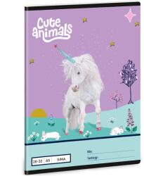 Ars Una Ars Una: Cute Animals - Unikornis mintás sima füzet A/5 20-32 (53614483)