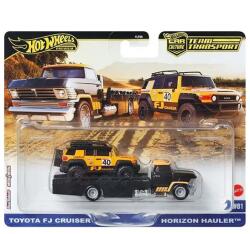 Mattel Hot Wheels: Horizon Hauler Prémium autószállító és Toyota FJ Cruiser kisautó 1/64 - Mattel (FLF56/JBM33) - innotechshop