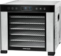 Rommelsbacher DA 950 Elektromos 6 tálcás Aszaló és szárító 600 Watt - Fekete / Inox (DA 950) (DA 950)