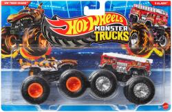 Mattel Hot Wheels Monster Trucks: HW Tiger Shark vs 5 Alarm kisautó 2db-os csomag 1/64 - Mattel (FYJ64/JCC76)
