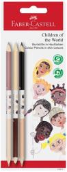 Faber-Castell Ezt mondtad: Faber-Castell: Children of the World testszínű színes ceruza készlet 3db-os (116511)