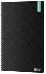 ICO ICO: Student Prémium Black Spirál Füzet A/4 sima 100 Lapos (7500161002-576525)