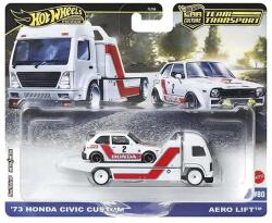 Mattel Hot Wheels: Aero Lift Prémium autószállító és 73 Honda Civic Custom kisautó 1/64 - Mattel (FLF56/JBM36) - innotechshop