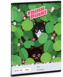 Ars Una Ars Una: Think pink cicás sima füzet A/5 20-32 (53614629)