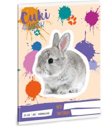 Ars Una Ars Una: Cuki Állatok - Nyuszi vonalas füzet A/5 21-32 (53624970)