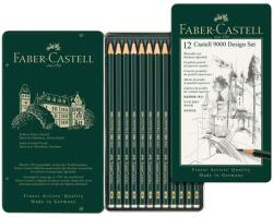 Faber-Castell Faber-Castell: 9000 Design grafitceruza szett fém dobozban 12db-os (119064) - innotechshop