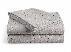  Pamut lepedő gyerekágyra PINTURA szürke 110x160 cm