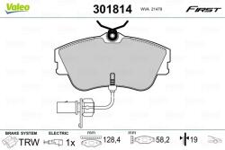 VALEO set placute frana, frana disc VALEO ESSENTIAL 301814 (301814)