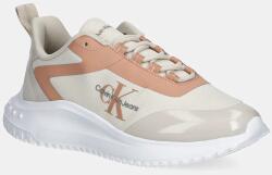 Calvin Klein sportcipő EVA RUNNER LOW LACE MIX ML WN bézs, YW0YW01442 - bézs Női 40