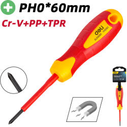 Deli Szigetelt Philips csavarhúzó PH0x60mm DL513060