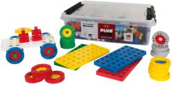 Plus-Plus Set constructie educativ Plus-Plus, 200 piese mari, mix, cu roti si placi de baza (PP3425)