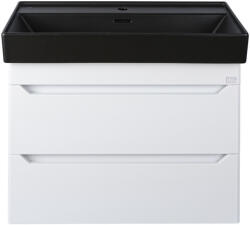 TMP cabinets SHARP 80 fali fürdőszobabútor - CeraStyle SHARP FEKETE mosdóval - 80 x 48 cm (800869VB012M42U05) - stuxi