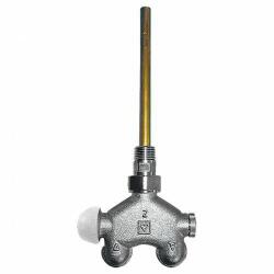 HERZ VUA-50 termosztatikus szelep, bal sarok, 1/2", négyjáratú, kétcsöves (1-7784-61) (1-7784-61)