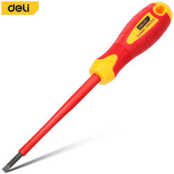 Deli Szigetelt lapos csavarhúzó 4x100mm DL5141001