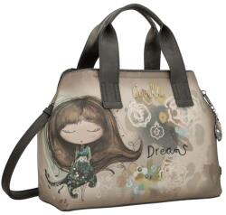 Anekke REAL négyszögletes, két fogós bowling fazonú kézi és válltáska 41701-343