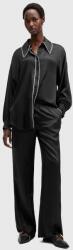 AllSaints nadrág selyemkeverékből CHARLI - fekete 36