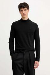 KARL LAGERFELD pamut hosszúujjú fekete, sima, 554226.755022 - fekete M