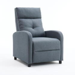  Manuális fekvőfotel, relax fotelágy push back, szürke szövet (JNF-MANUAL-FABRIC-GREY) JN-R8003A51