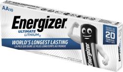 Energizer Elem, AA ceruza, 10 db, lítium, ENERGIZER Ultimate Lithium (EEAA10L) - iroda24