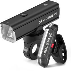 Wozinsky Újratölthető Kerékpárlámpa Szett - 1000 lm (WSBLB3)