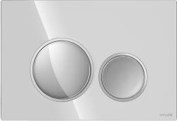 Cersanit Luna mechanikus nyomólap kettős öblítéshez, fényes króm/matt króm K97-0630 (K97-0630)