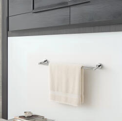 BALNEO Qube 2-es model fürdőszobai törölköző akasztó 60 cm, króm M0301020203 (M0301020203)