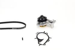 Continental Ctam Pompa apa + Set curea transmisie cu caneluri CONTINENTAL CTAM 3PK576 ELAST WP2 (3PK576 ELAST WP2)