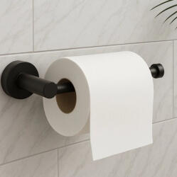 BALNEO Qube Model 1 Fali WC papírtartó, matt fekete M0201060503 (M0201060503)