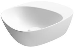 Cersanit Kontra 48 kerámia mosdótál csaplyuk és túlfolyó nélkül, matt fehér K682-012 (K682-012)