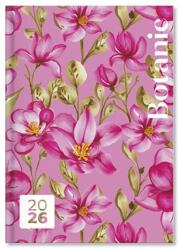 PÁTRIA Határidőnapló 2026 heti B/6 Period Botanic Pink