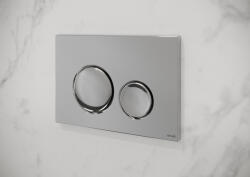 Cersanit Luna mechanikus nyomólap kettős öblítéshez, fényes króm K97-449 (K97-449)