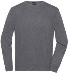James & Nicholson (Daiber) Könnyű férfi kötött pulóver JN1314 - Szürke melírozott | 3XL (1-JN1314-1782960623)