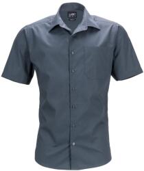 James & Nicholson (Daiber) Férfi rövid ujjú ing JN644 - Sötétszürke | 5XL (1-JN644-1748503)