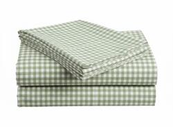  Cearsaf din bumbac pentru patut copii GRENTIS verde 110x160 cm
