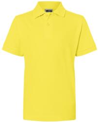 James & Nicholson (Daiber) Gyerek galléros póló JN070k - Sárga | 2XL (1-JN070K-144619)